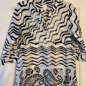 Chico's Zebra Print Blouse
